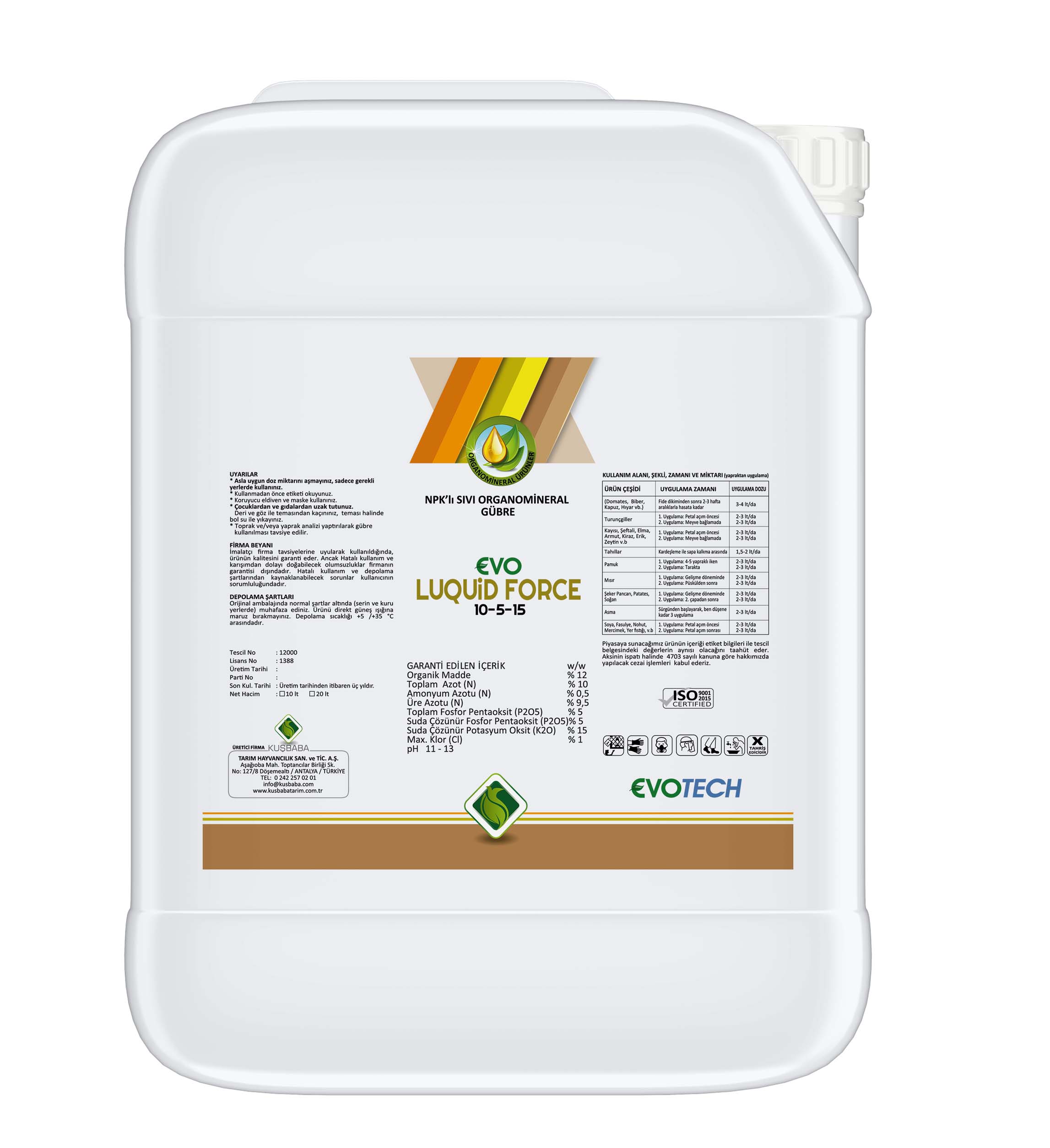 LIQUID ORGANOMINERAL FERTILIZER WITH NPK